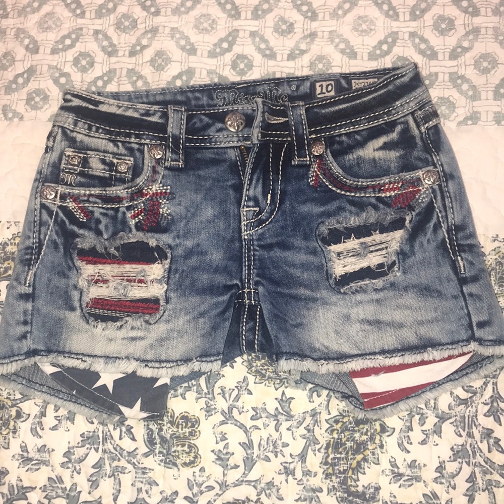 Girls Miss Me Jeans Shorts